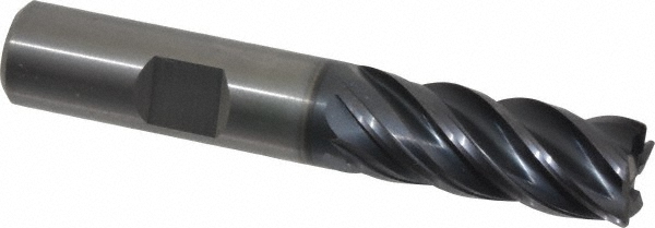 Kennametal 4048726 Corner Radius End Mill: 1/2" Dia, 1-1/4" LOC, 0.03" Radius, 5 Flutes, Solid Carbide Image