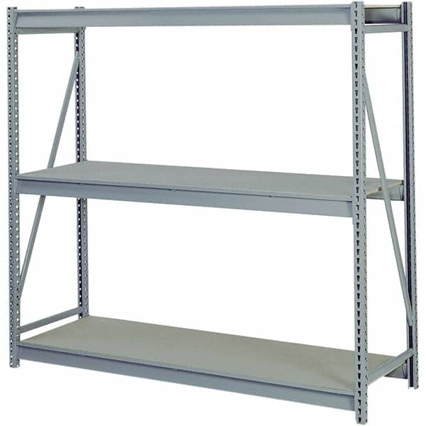 Lyon 4 Shelf Starter Particle Board, Metal Shelving With Particle Board
