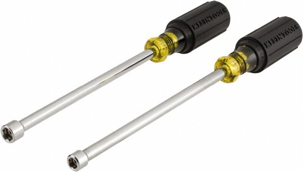 Klein Tools 2 Piece 1/4 to 5/16" Nutdriver Set - Hollow Shaft, Cushion Grip Handle | Part #646M