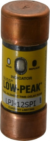 Cooper Bussmann LPJ-12SPI Cartridge Time Delay Fuse: J, 12 A, 20.6 mm Dia Image