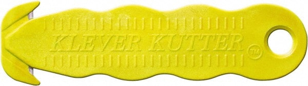 Klever Kutter Excel Yellow Protective Box Cutter with Wide Head