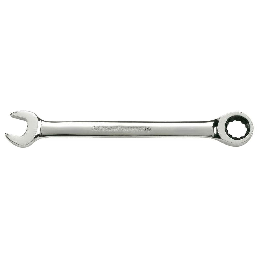 Combination Wrench: 1-1/2" Head Size, 15 deg Offset - 19.6850" OAL, Chromium-Vanadium Steel, Polished Finish
