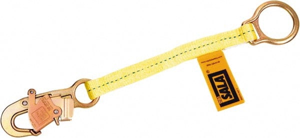 DBI/SALA 1231117 Fall Protection D-Ring Extension: Yellow, Use with All Full-Body Harnesses 