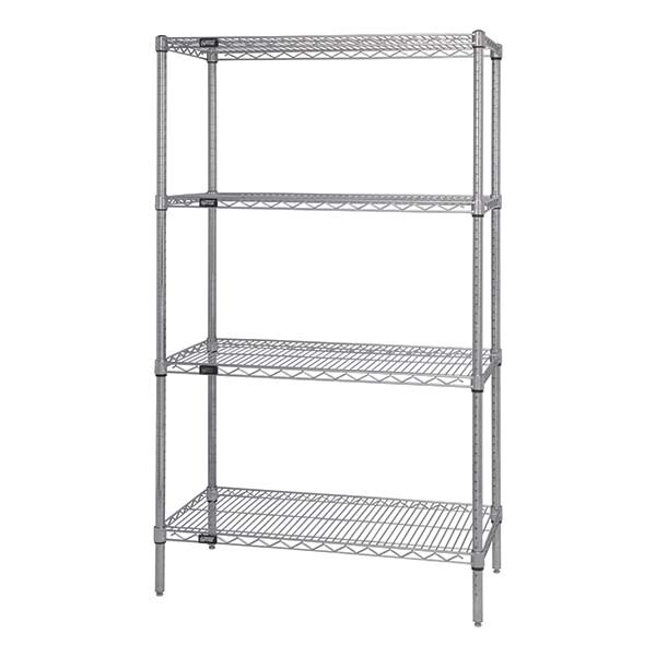 Starter Unit Wire Shelving: 4 Shelves