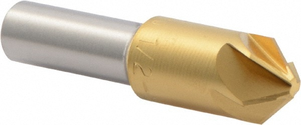 M.A. Ford. 79T050003 1/2" Head Diam, 3/8" Shank Diam, 6 Flute 90° High Speed Steel Countersink Image