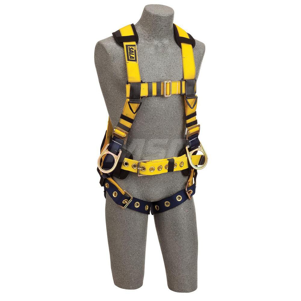 Fall Protection Harnesses: 420 Lb, Vest Style, Size Medium, For Positioning, Polyester, Back & Side