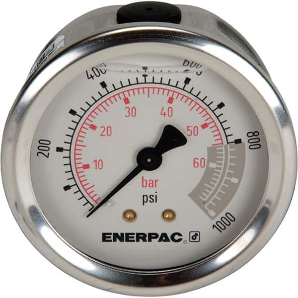 Enerpac G2531R 1,000 psi Glycerine-Filled Hydraulic Pressure Gauge 