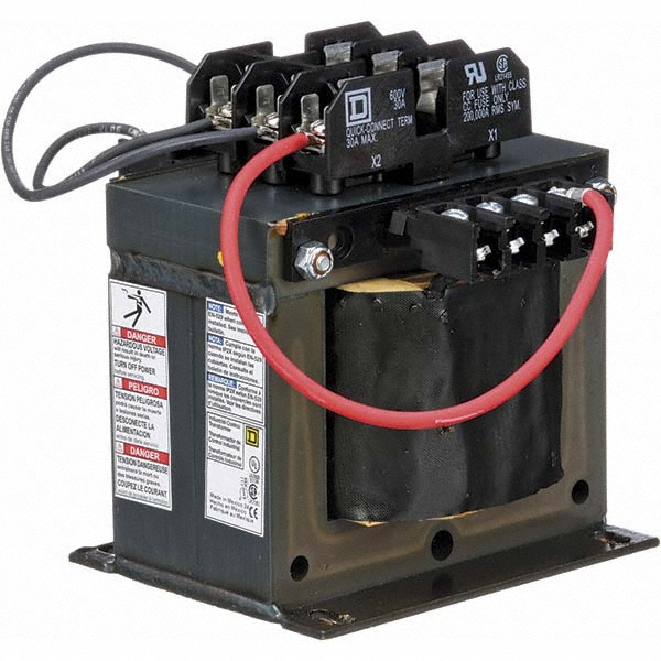 Square D - 1 Phase, 750 VA, Top Mount Fuse Block Control Transformer ...