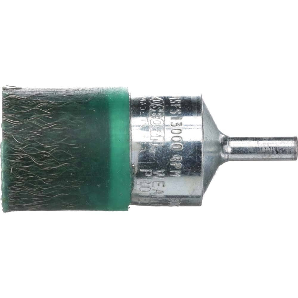 Osborn 3060500 End Brushes: 0.006" Wire Dia, Steel, Crimped Wire Image