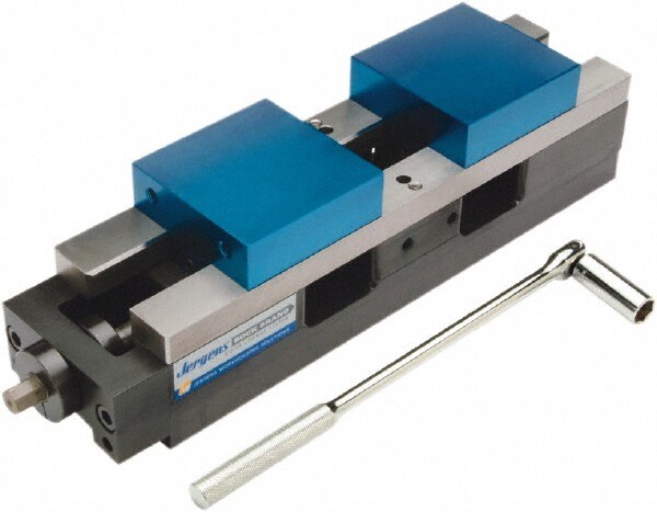 Self-Centering Vise: 6" Jaw Width, 17-1/2" Max Jaw Opening