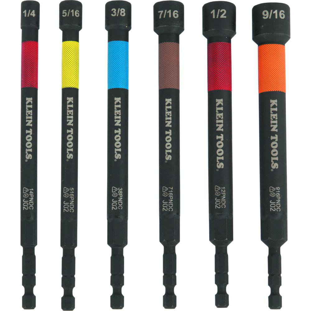 jumon　603030 Klein Tools - Nut Driver Power Bit Set: 6 Pc, 1/4