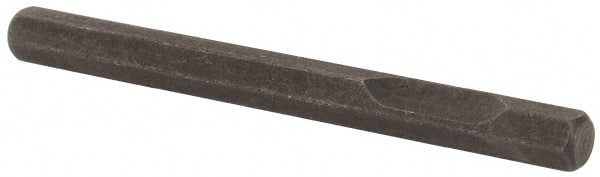 Hammer & Chipper Replacement Chisel: Hex, 3/4" Head Width, 1-1/2" OAL, 1/8" Shank Dia