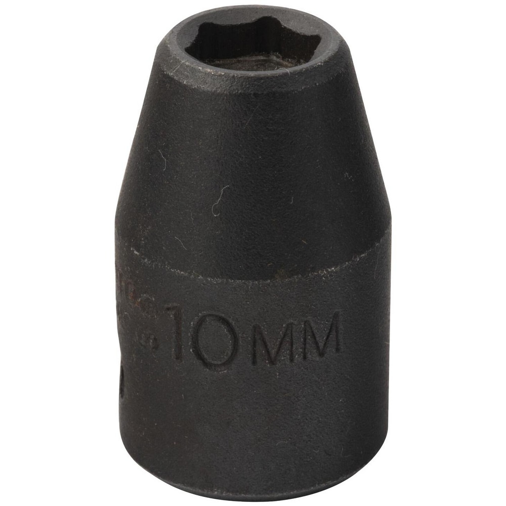 Impact Socket: 1/2" Drive, 10mm Socket, Hex Drive