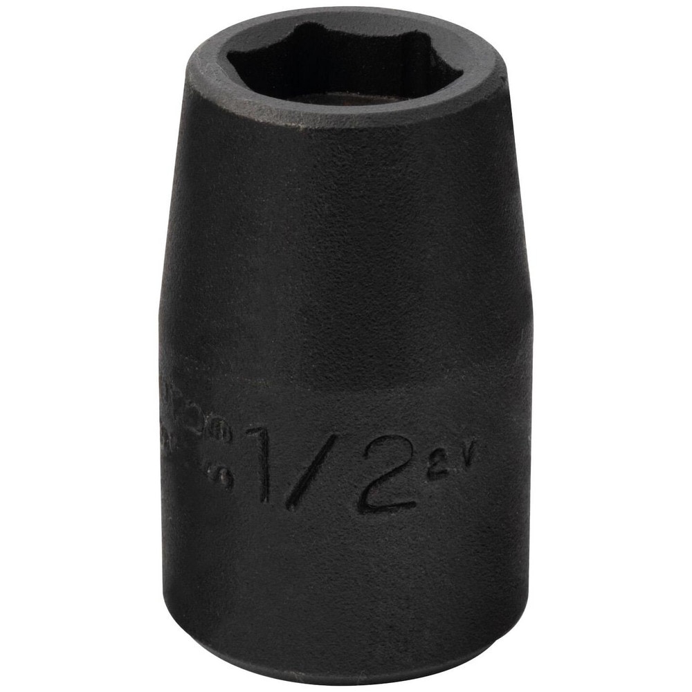 Impact Socket: 1/2" Drive, 1/2" Socket, Hex Drive