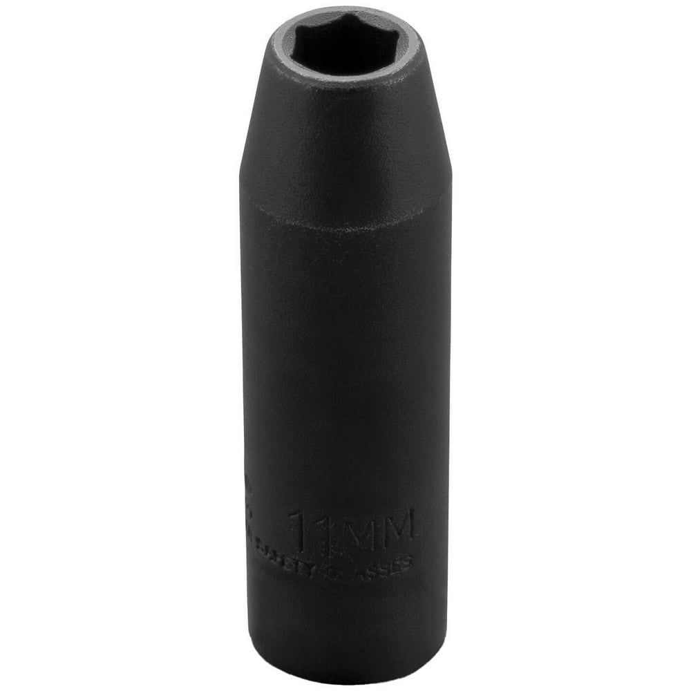 Impact Socket: 1/2" Drive, 11mm Socket, Hex Drive
