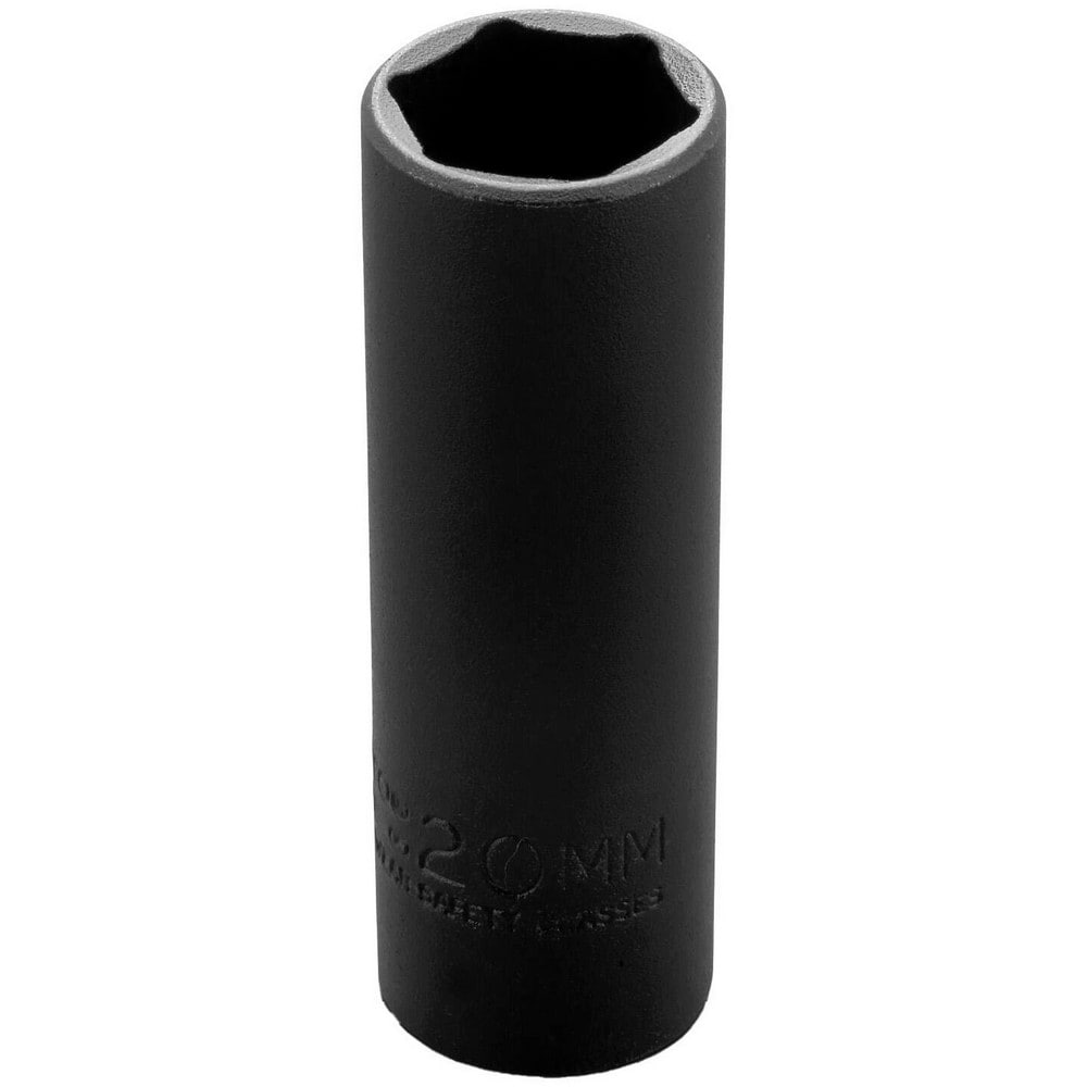 Impact Socket: 1/2" Drive, 20mm Socket, Hex Drive