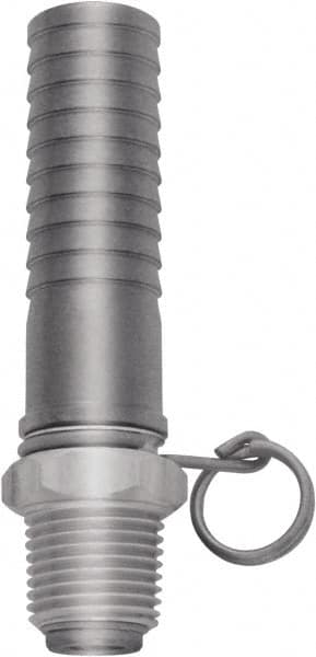 Sani-Lav N22S Barbed Hose Fitting: 1/2" x 5/8" ID Hose, Male Connector 