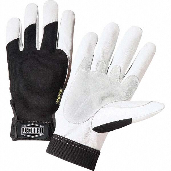 Welding Gloves: Size X-Large, Uncoated, Goatskin Leather, General Purpose Application