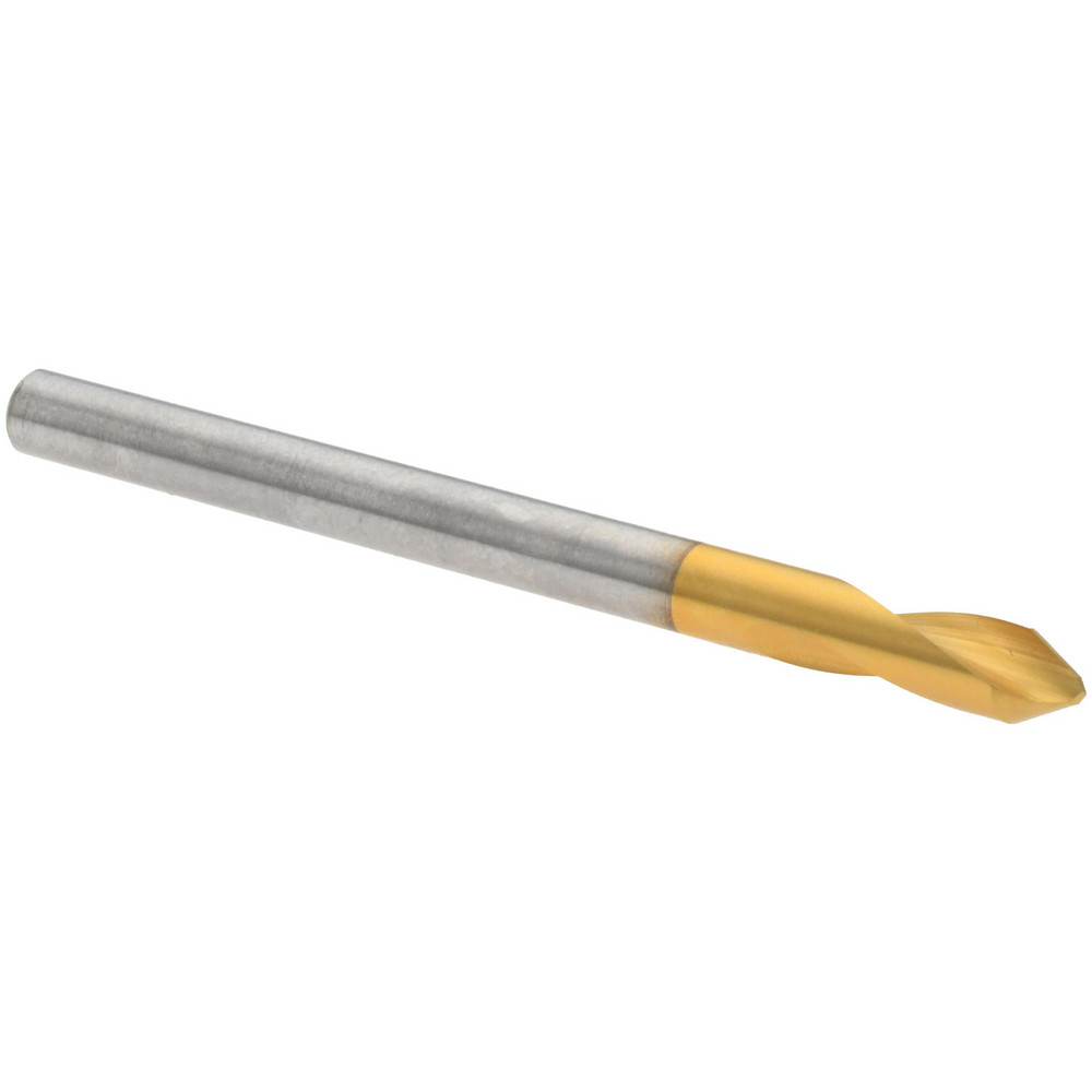 Spotting Drill: 4 mm Dia, 60 ° Point, 54 mm OAL, High Speed Steel