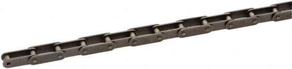 Roller Chain: 1" Pitch, C2040 Trade, 10' Long - 0.312" Roller Dia
