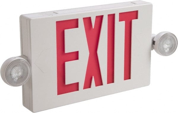 Cooper Lighting APCH7R 1 & 2 Face Ceiling End & Wall Mount LED Combination Exit Signs 