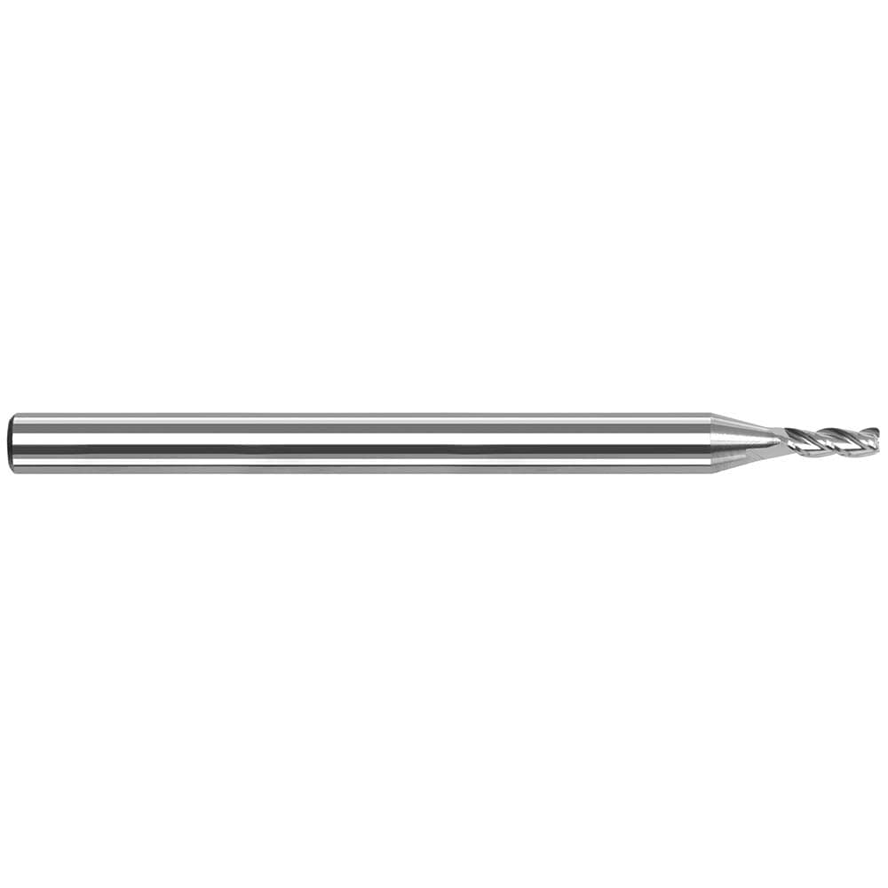 Harvey Tool 912408 Corner Radius End Mill: 1/8" Dia, 3/8" LOC, 1/64" Radius, 3 Flutes, Solid Carbide Image