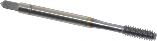 Thread Forming Tap: #6-32 UNC, 2B Class of Fit, Bottoming, Powdered Metal High Speed Steel, TiCN Coated