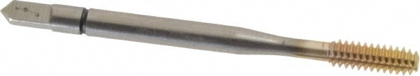 Thread Forming Tap: #6-32 UNC, 2B Class of Fit, Bottoming, Powdered Metal High Speed Steel, Bal-Plus Coated