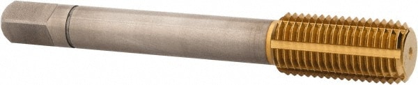 Balax 13962-90U Thread Forming Tap: 7/16-20, UNF, 2B Class of Fit, Bottoming, Powdered Metal High Speed Steel, TiN Finish Image