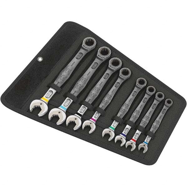 Wera - Combination Wrench Set: 8 Pc, Inch - 92584093 - MSC Industrial Supply