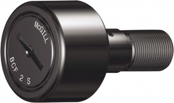 BCF 1 1/2 S 1-1/2" Roller Diam x 7/8" Width, 5/8" Stud Diam x 1-1/2" Length, Sealed Self Lubricating Stud Cam Follower with Nonmetallic Bushing