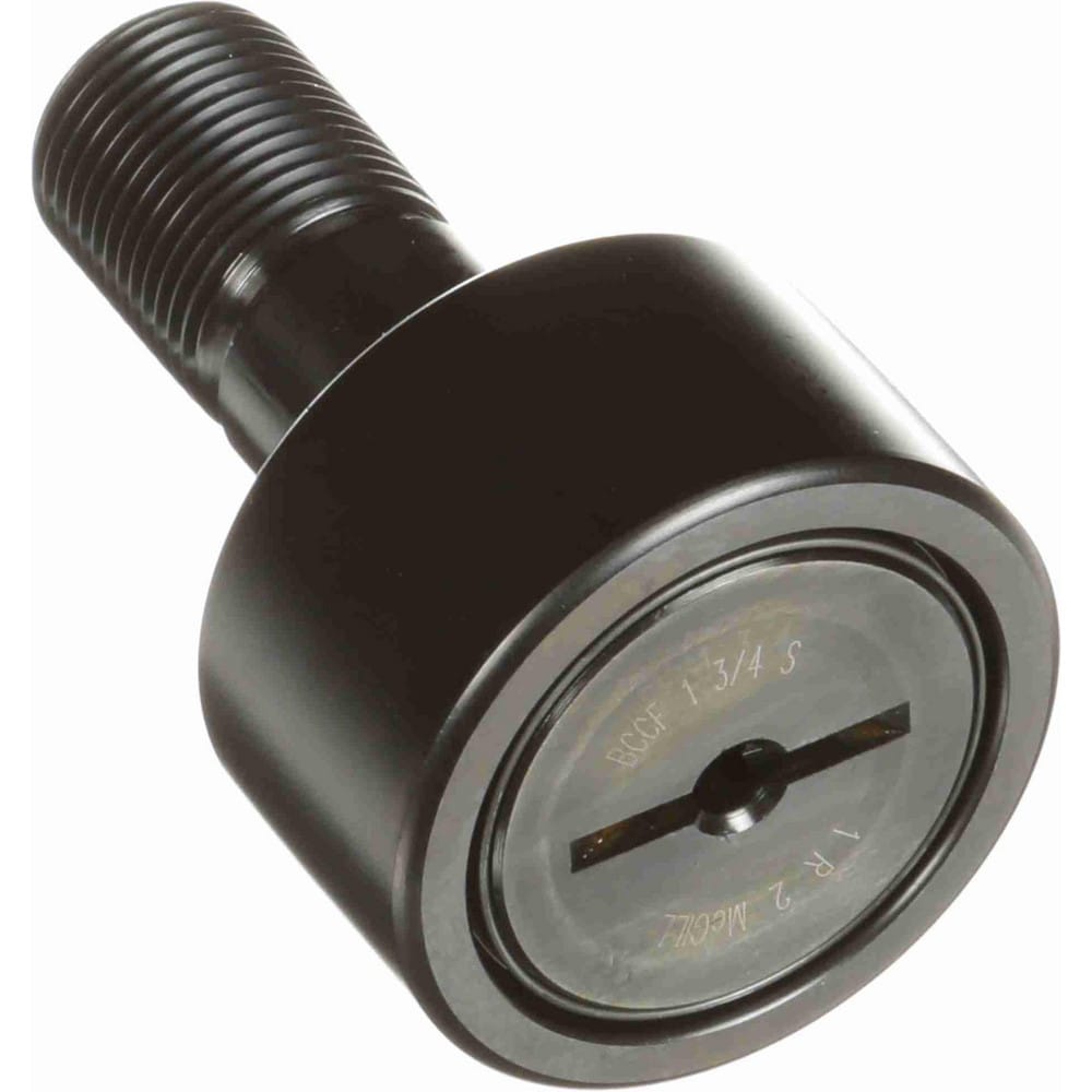 BCF 1/2 S 1/2" Roller Diam x 3/8" Width, 3/16" Stud Diam x 5/8" Length, Sealed Self Lubricating Stud Cam Follower with Nonmetallic Bushing