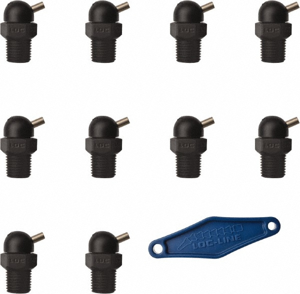 LocLine 1/4" Hose Inside Diam, HighPressure Coolant Hose Nozzle