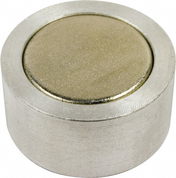 1" Wide x 1/2" Thick, Center Mount Neodymium Rare Earth Fixture Magnet