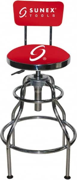 33 Inch High, Stationary Adjustable Height Stool