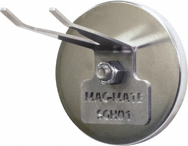 190 Lb Max Pull Force, 1/2" Overall Height, 4-29/32" Diam, Ceramic Cup Magnet