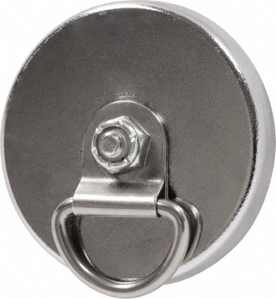 38 Lb Max Pull Force, 5/16" Overall Height, 2-1/32" Diam, Ceramic Cup Magnet