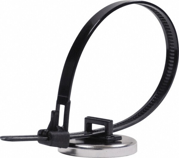 14 Lb Max Pull Force, 3/16" Overall Height, 1-15/64" Diam, Ceramic Cup Magnet