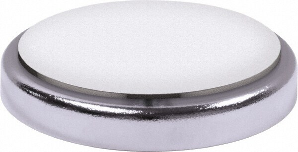 14 Lb Max Pull Force, 3/16" Overall Height, 1-15/64" Diam, Ceramic Cup Magnet