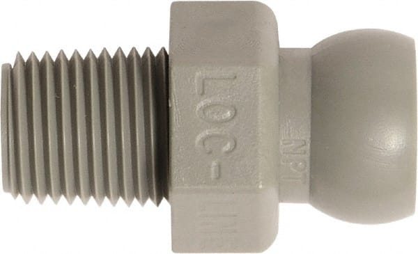 1/4 Hose ID Pack of 50 Loc-Line Coolant Hose Component Connector 1/4 NPT Gray Acetal Copolymer 