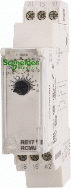 Schneider Electric RE17RCMU 100 hr Delay, Multiple Range SPDT Time Delay Relay Image