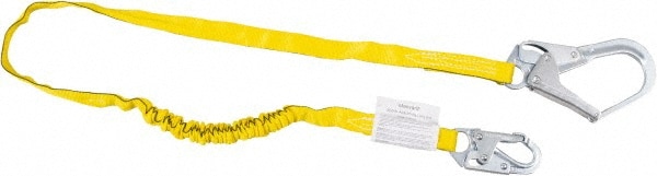 Miller 219WRS-Z7/6FTYL 6 Long, 310 Lb Capacity, 1 Leg Locking Snap Hook Harness Shock Absorbing Lanyard Image