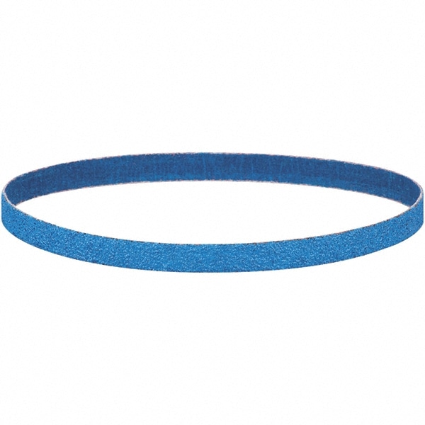 Abrasive Belt: 1/2" Wide, 18" Long, 120 Grit, Zirconia Alumina