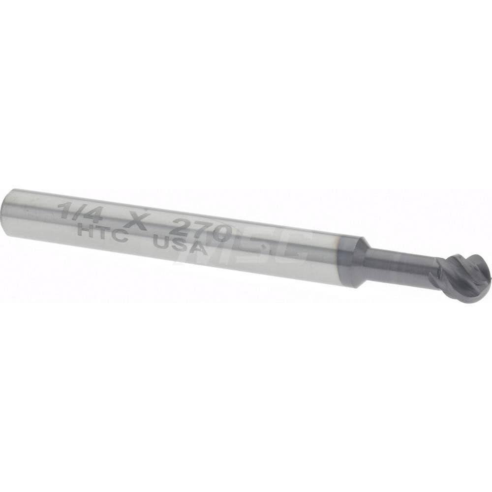 Harvey Tool 951216-C3 1/4" Diam 270° Wrap Angle 0.213" LOC 4-Flute AlTiN Finish Undercut End Mill Image