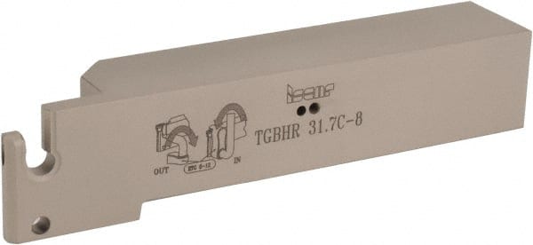 Iscar Indexable Grooving-Cutoff Toolholder: TGBHR31.7C-8, 0.315 to 0.315″  Groove Width, 1.18″ Max Depth of Cut, Right Hand 92870500 MSC  Industrial Supply