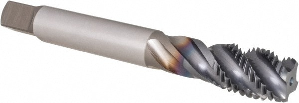 OSG 1650002508 Spiral Flute Tap: M20 x 2.50, Metric Coarse, 4 Flute, Modified Bottoming, 6H Class of Fit, Powdered Metal, TICN Finish Image