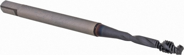 OSG 1650500108 Spiral Flute Tap: #4-40, UNC, 2 Flute, Modified Bottoming, 2B Class of Fit, Powdered Metal, TICN Finish Image