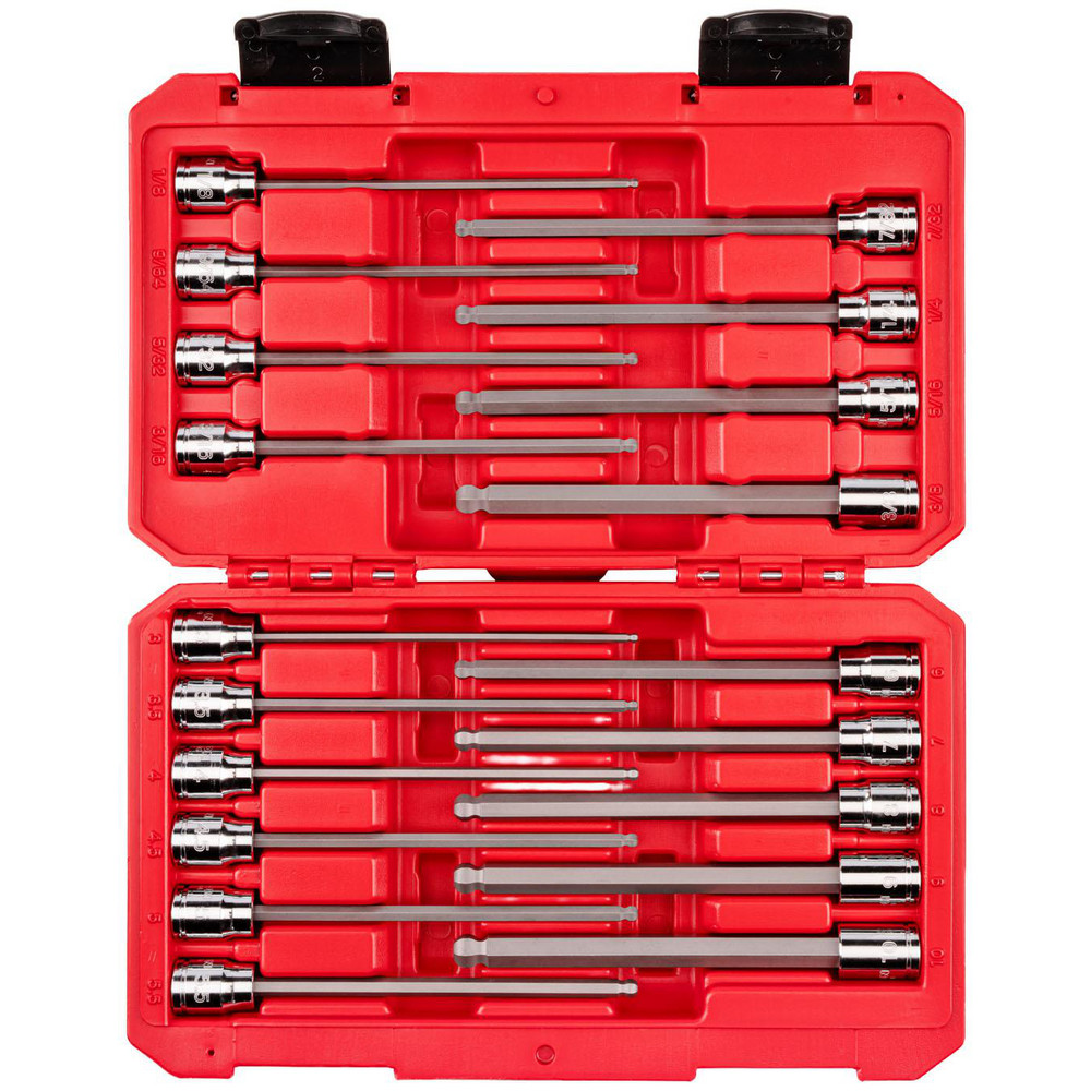 Tekton - Hex & Torx Bit Socket Sets: Set Type: Ball Hex Bit; Drive Size ...
