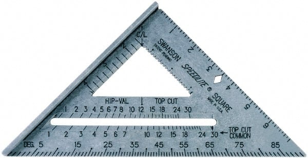 8" Blade Length x 8" Base Length, Rafter Square