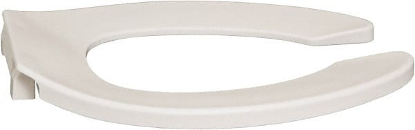 17.88 Inch Long, 1 Inch Inside Width, Polypropylene, Elongated, Open Front without Cover, Toilet Seat